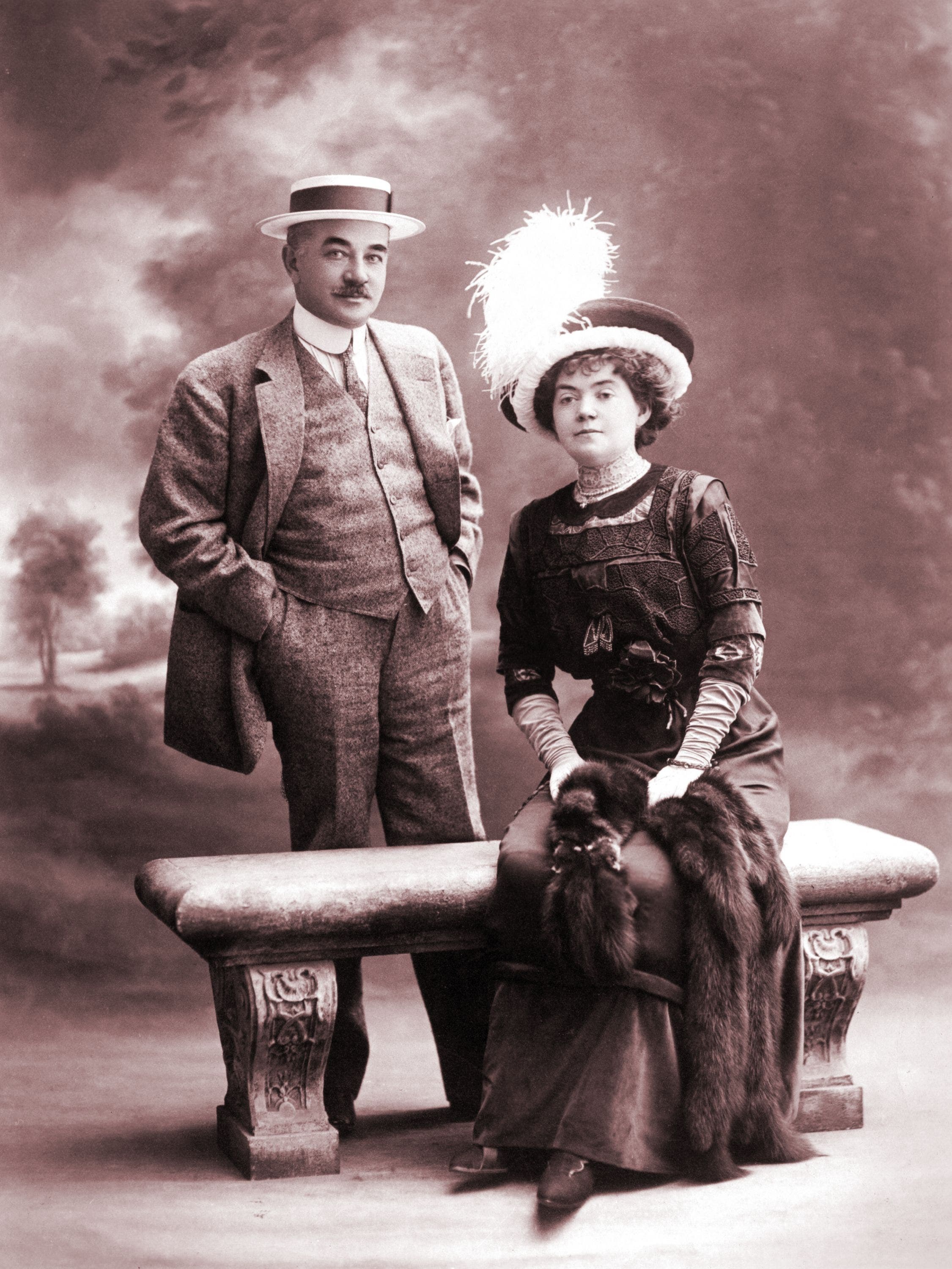 Imagem de Milton Hershey e sua esposa Catherine Sweeney