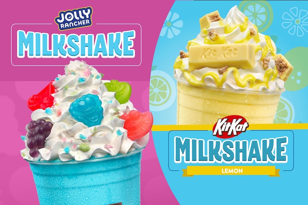 JOLLY RANCHER Blue Raspberry and KIT KAT® Lemon Crisp Milkshakes