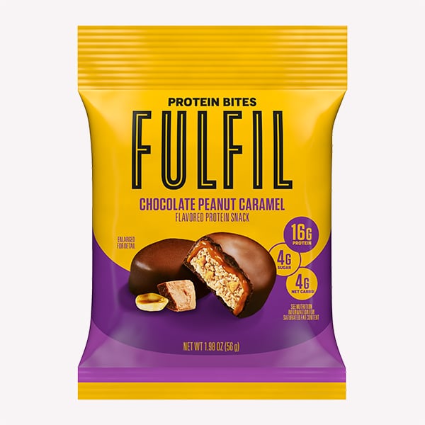FULFIL Bites 1.98 oz Pouch Chocolate Peanut Caramel