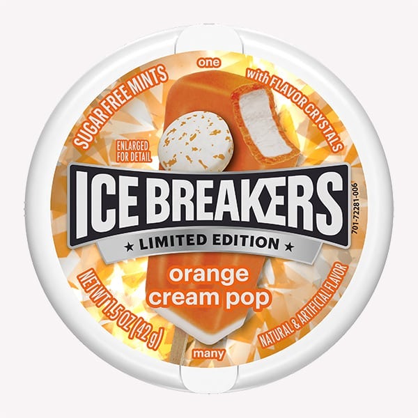 Ice Breakers Orange Cream Pop 1.5 oz