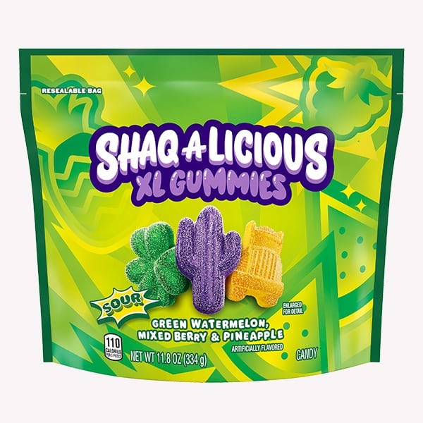 Shaq-a-licious XL Gummies Sour 11.8 oz Pouch
