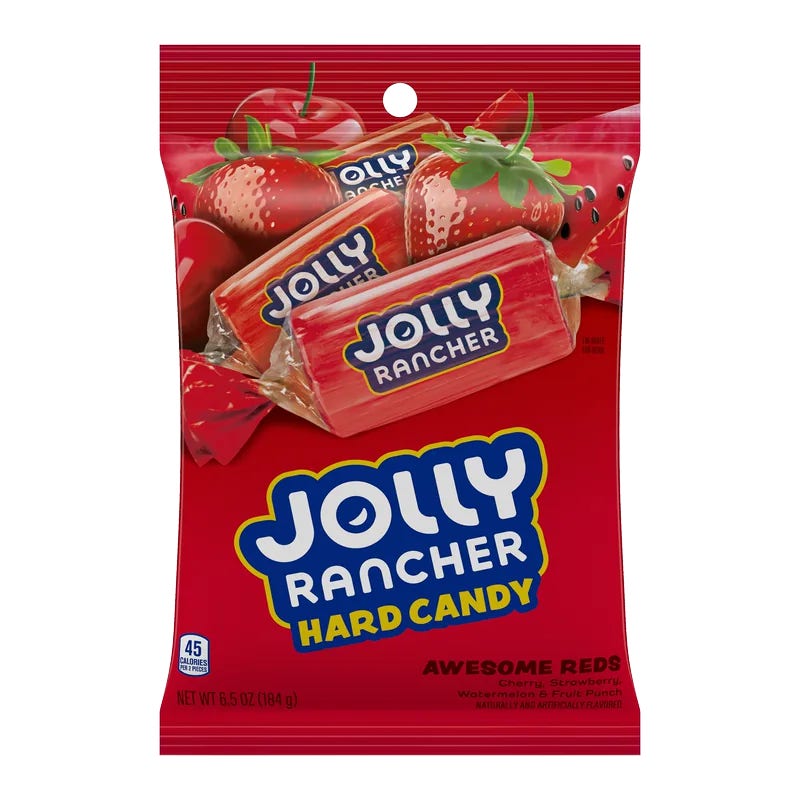 Jolly Rancher Awesome Reds Hard Candy