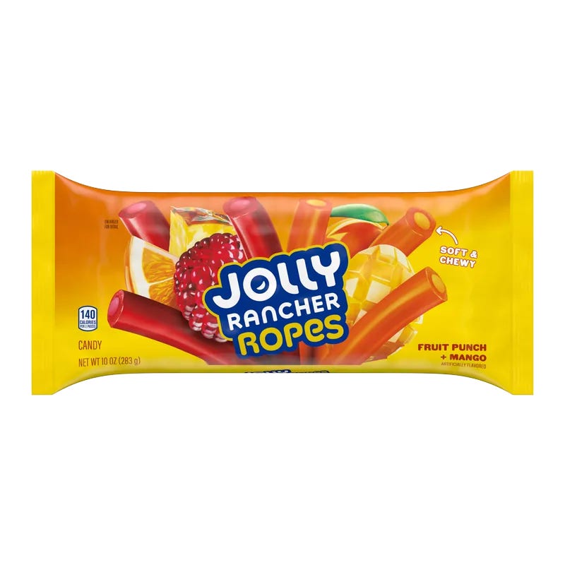 Jolly Rancher Ropes Tropical Flavor