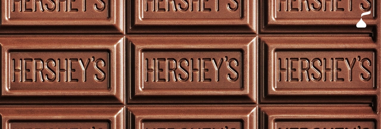 Hershey's Chocolate Bar Closeup