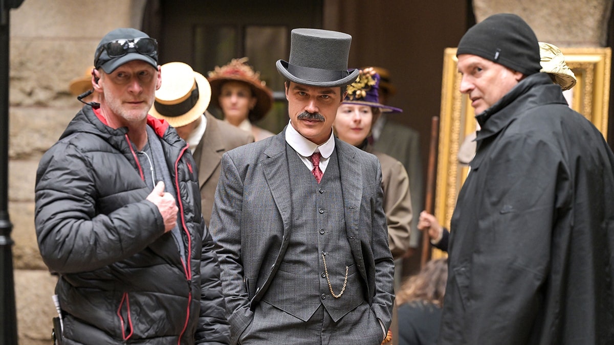 A scene from the HERSHEY film depicting Milton Hershey’s story.