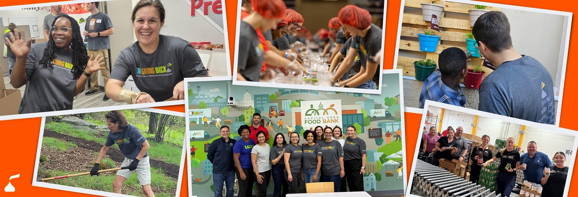 Hershey volunteers at a variety of charitable events