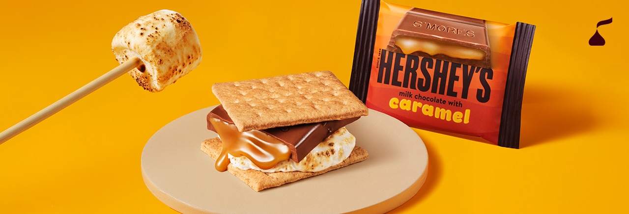 Caramel S'more on a plate