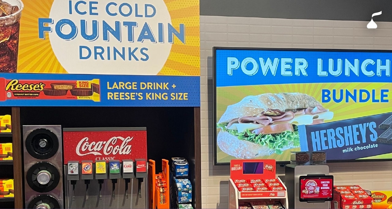 Fountain drinks area