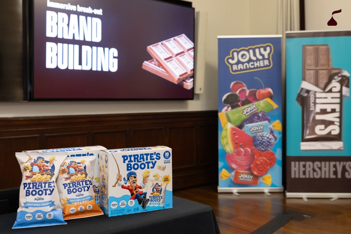 Hershey salty snacks portfolio including Dot's Homestyle Pretzels and SkinnyPop