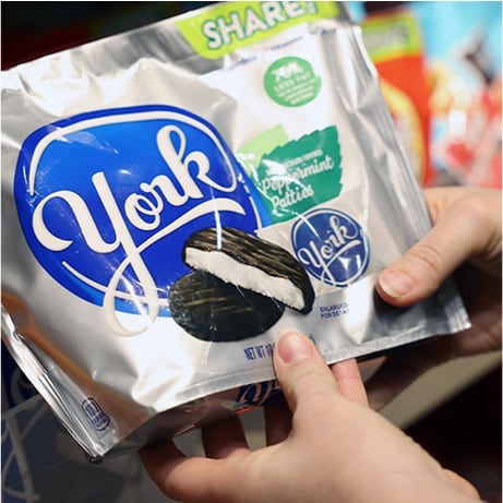 A bag of York Peppermint Patties