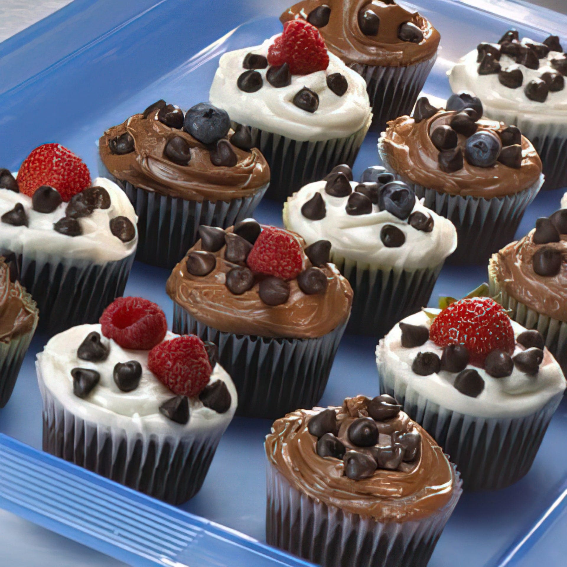 Commercial Dark Chocolate Cupcakes