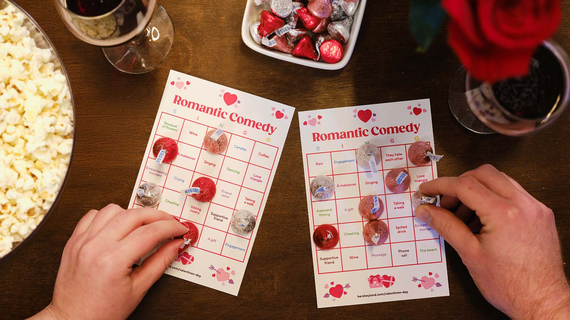 romantic comedy bingo game