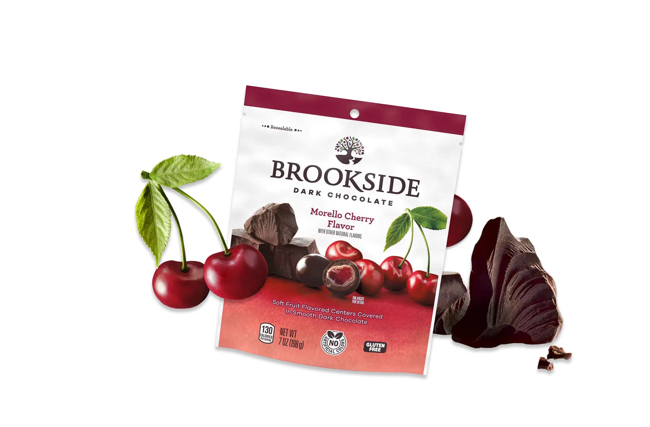 bag of brookside dark chocolate morello cherry flavor candies