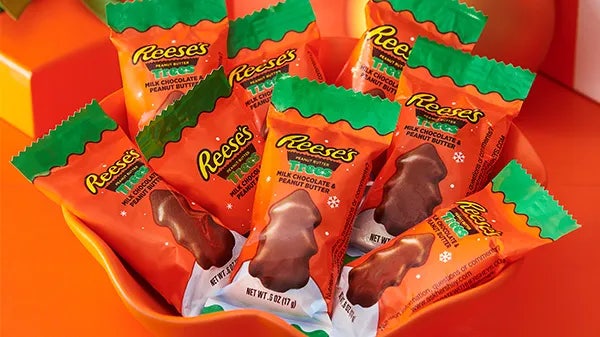 reeses milk chocolate peanut butter snack size trees