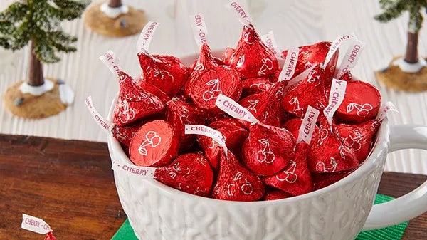 hersheys kisses cherry cordial candy