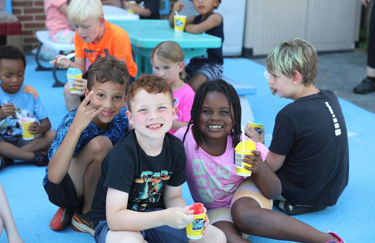 Kids doing an activity