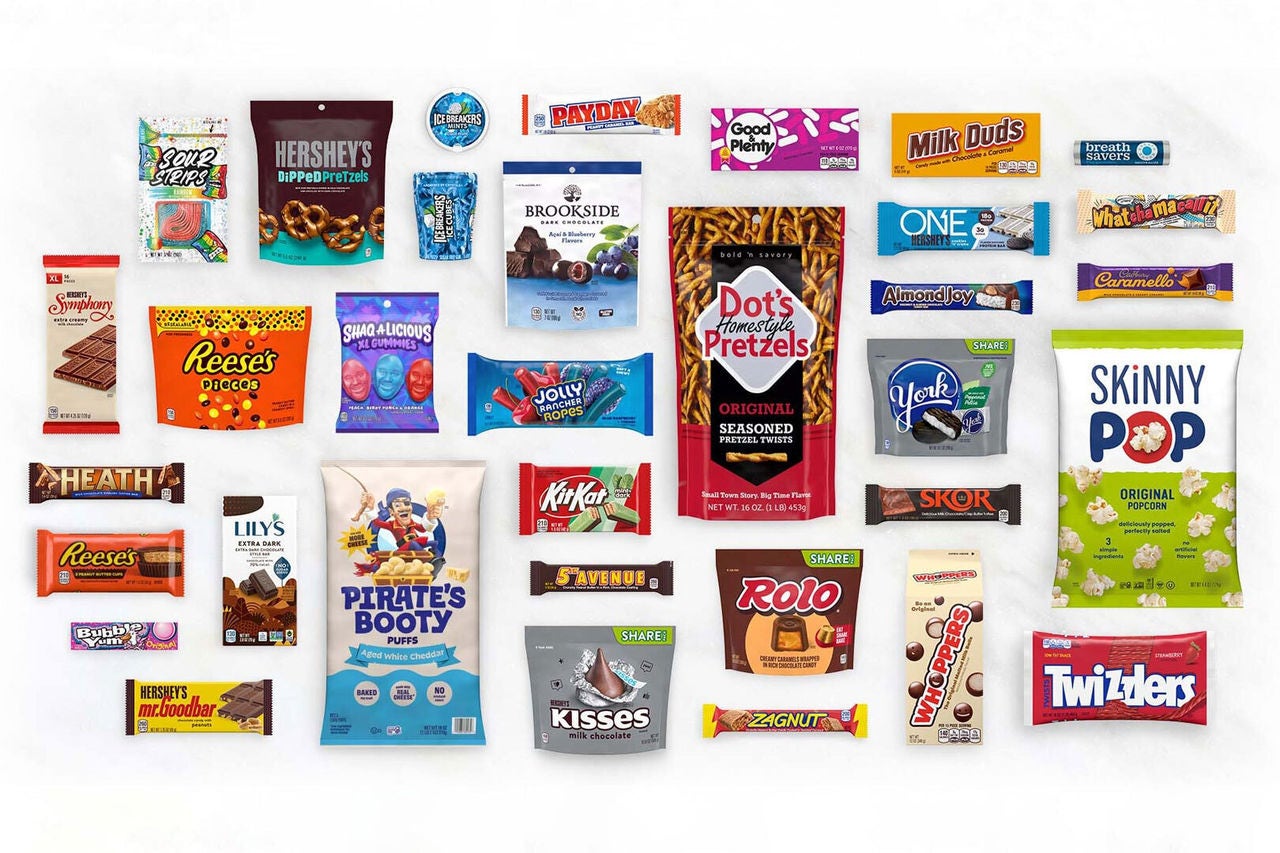A variety of Hershey's branded products